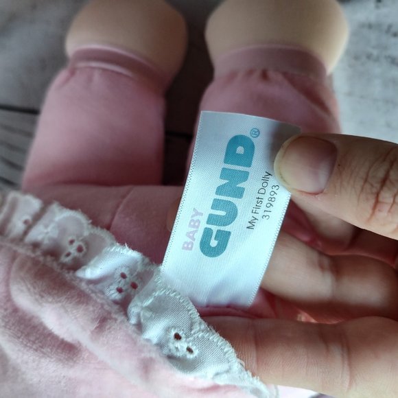 Baby Gund My First Dolly Plush Stuffed Doll 12" Toy Pink White Soft - Picture 5 of 6